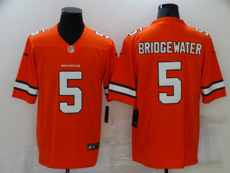 Men Denver Broncos #5 Bridgewater Orange Nike Vapor Untouchable Limited 2021 NFL Jerseys->los angeles dodgers->MLB Jersey